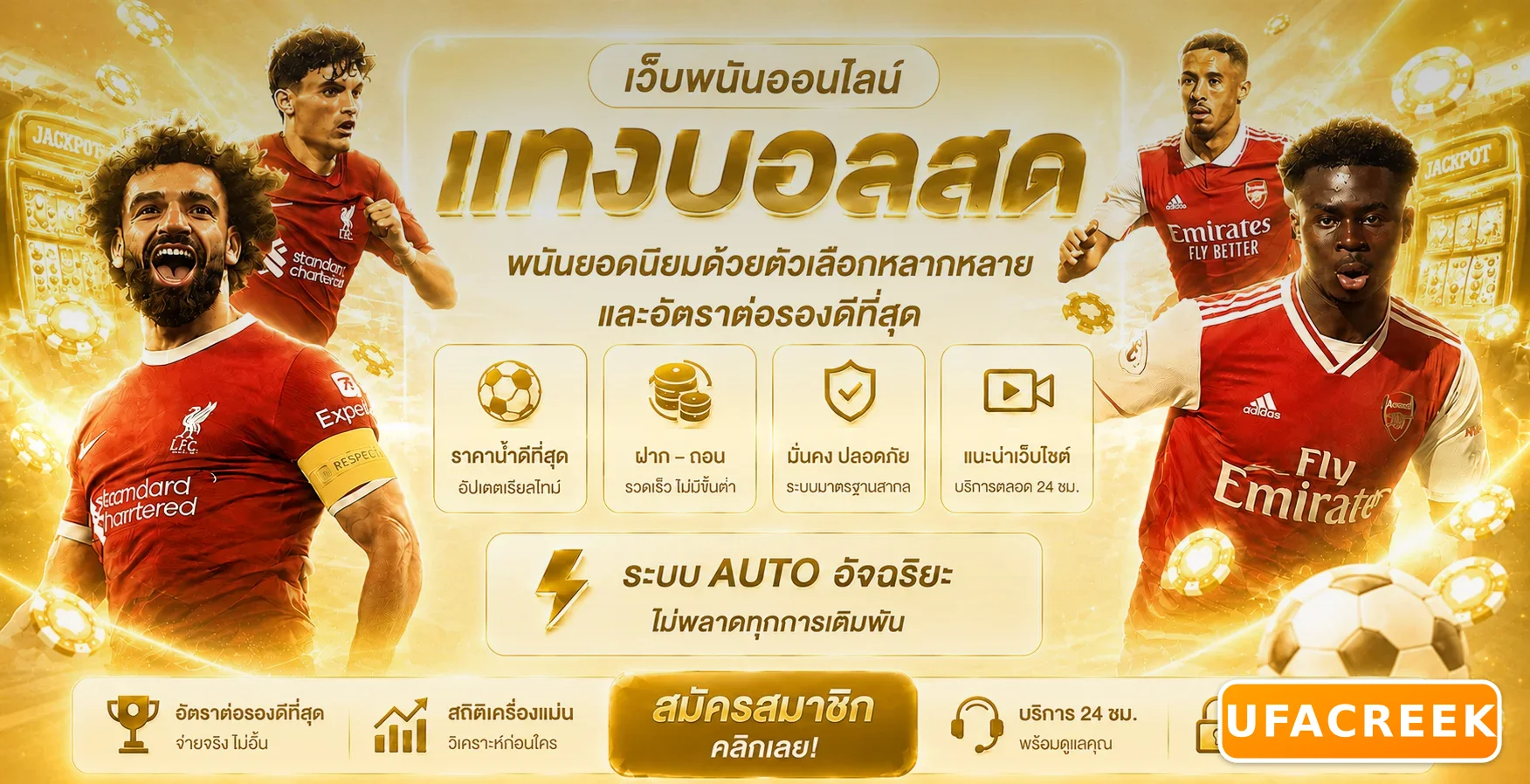 UFACREEK ฝากถอนออโต้ผ่าน TrueMoney Wallet และธนาคารครบทุกแห่ง